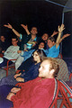 Volos International Guitar Festival (1991). Together with Thomas Muller Pering, Aniello Desiderio, Laura Young, Argiris Mpatskinis and friends at evening party after night concert (those who havee been at those parties know very well what I mean: Volos para siempre!).
